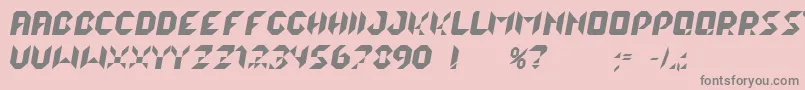 LalekItalic Font – Gray Fonts on Pink Background