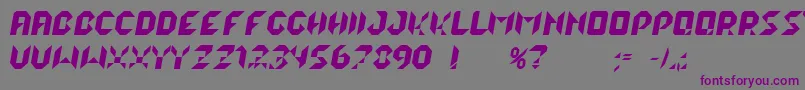 LalekItalic Font – Purple Fonts on Gray Background