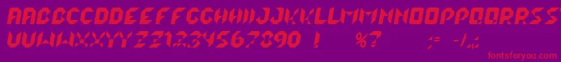 LalekItalic Font – Red Fonts on Purple Background