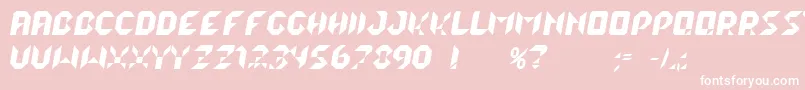 LalekItalic Font – White Fonts on Pink Background