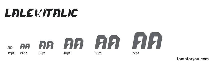 LalekItalic Font Sizes