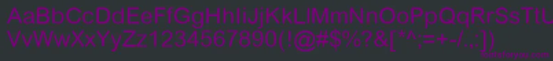 ArialRoundedWgl Font – Purple Fonts on Black Background