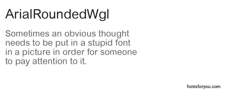 ArialRoundedWgl Font