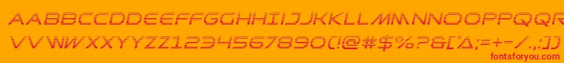 Prometheangradital Font – Red Fonts on Orange Background