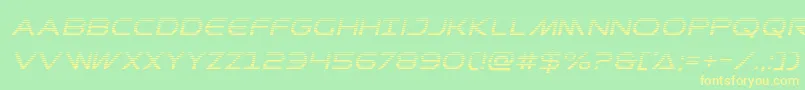 Prometheangradital Font – Yellow Fonts on Green Background