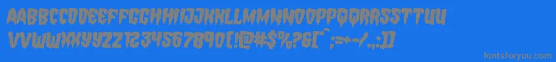 Шрифт Hemogoblinrotate2 – серые шрифты на синем фоне