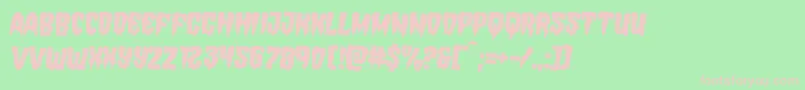 Hemogoblinrotate2 Font – Pink Fonts on Green Background