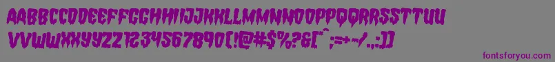 Hemogoblinrotate2 Font – Purple Fonts on Gray Background