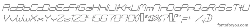 Czcionka Fontmakers Choice Italic – szare czcionki