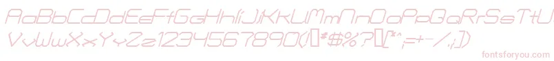 Fonte Fontmakers Choice Italic – fontes cor-de-rosa