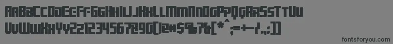 BrainstormBold Font – Black Fonts on Gray Background