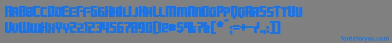 BrainstormBold Font – Blue Fonts on Gray Background