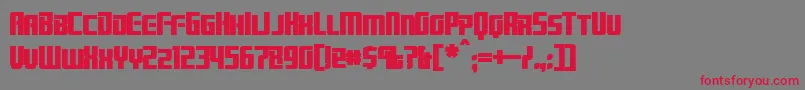 fuente BrainstormBold – Fuentes Rojas Sobre Fondo Gris