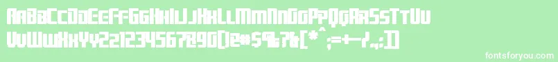 BrainstormBold Font – White Fonts on Green Background