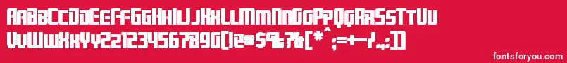 BrainstormBold Font – White Fonts on Red Background