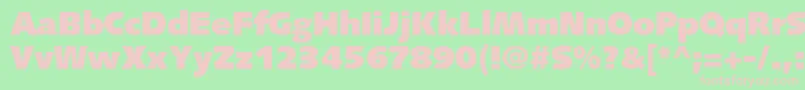 SyntaxltstdUltrablack Font – Pink Fonts on Green Background