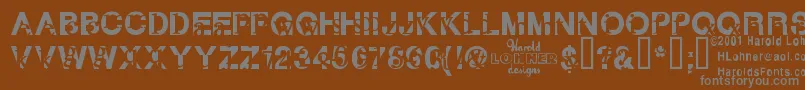 Шрифт Subtext – серые шрифты на коричневом фоне