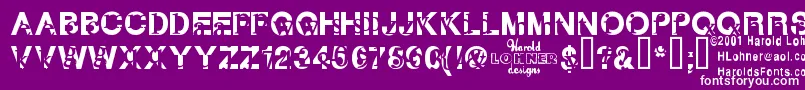 Subtext Font – White Fonts on Purple Background