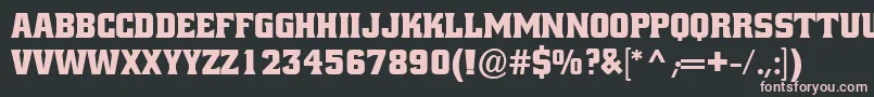 AlleyOop Font – Pink Fonts on Black Background