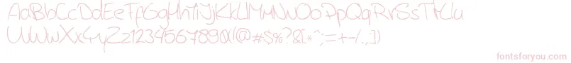 Подробнее о шрифте JerryB4sHandwriting Шрифт JerryB4sHandwriting – розовые шрифты