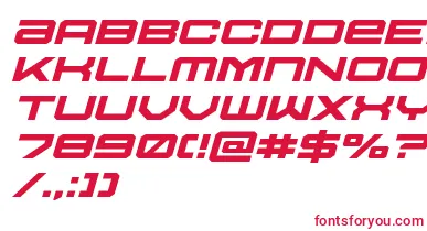 Ussdallasxpandital font – Red Fonts