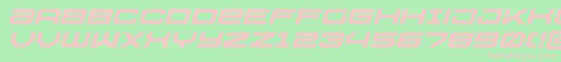 Ussdallasxpandital Font – Pink Fonts on Green Background