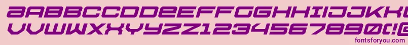 Ussdallasxpandital Font – Purple Fonts on Pink Background