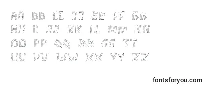 Schriftart Tikitype