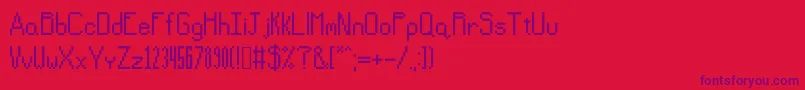 Sevensidedgames Font – Purple Fonts on Red Background