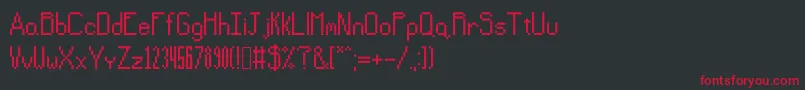 Sevensidedgames Font – Red Fonts on Black Background