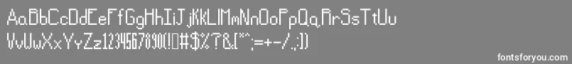 Sevensidedgames Font – White Fonts on Gray Background