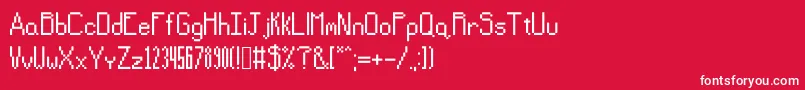 Sevensidedgames Font – White Fonts on Red Background