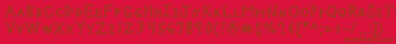 More about Kbninjapower Font Kbninjapower Font – Brown Fonts on Red Background