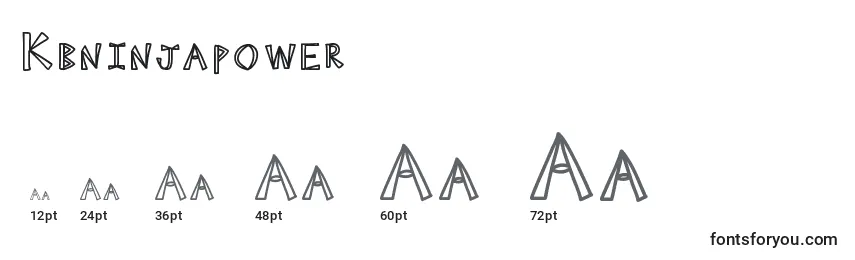 Kbninjapower Font Sizes