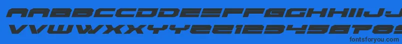 Eridanusexpandital Font – Black Fonts on Blue Background