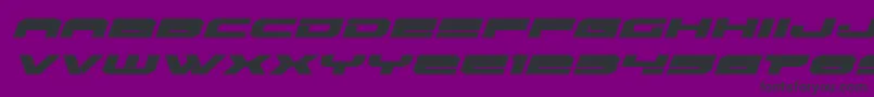 Eridanusexpandital Font – Black Fonts on Purple Background