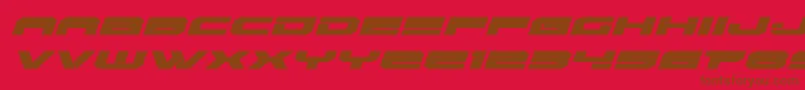 Eridanusexpandital Font – Brown Fonts on Red Background