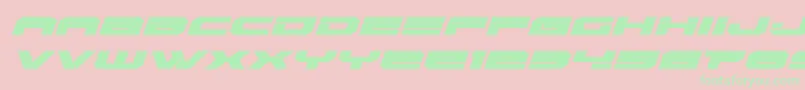 Eridanusexpandital Font – Green Fonts on Pink Background