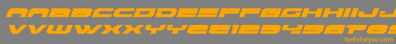 Eridanusexpandital Font – Orange Fonts on Gray Background
