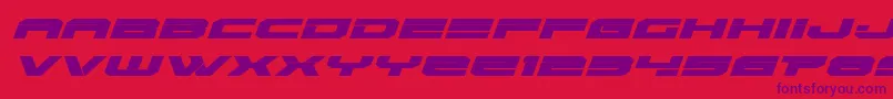 Eridanusexpandital Font – Purple Fonts on Red Background