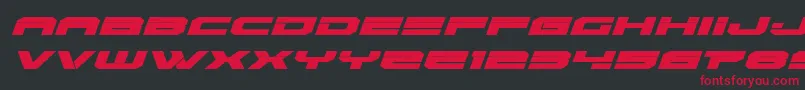 Eridanusexpandital Font – Red Fonts on Black Background