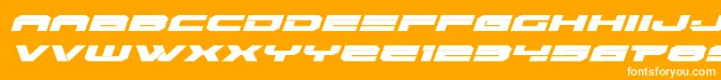 Eridanusexpandital Font – White Fonts on Orange Background