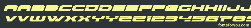 Eridanusexpandital Font – Yellow Fonts on Black Background