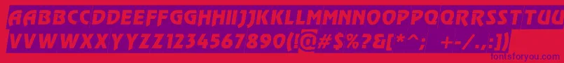 ARewindertitulslgobl Font – Purple Fonts on Red Background