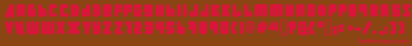 UralPha Font – Red Fonts on Brown Background