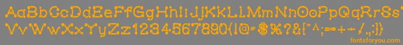 Подробнее о шрифте Matchstick Шрифт Matchstick – оранжевые шрифты на сером фоне