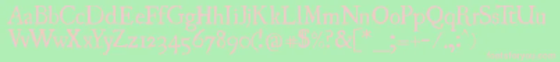 Uglyqua Font – Pink Fonts on Green Background