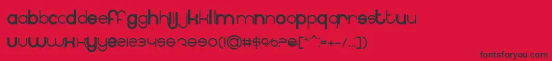 BnInternet Font – Black Fonts on Red Background