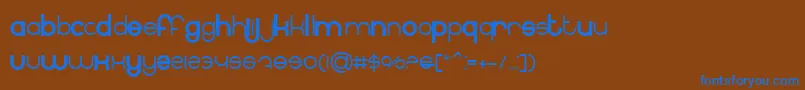 BnInternet Font – Blue Fonts on Brown Background