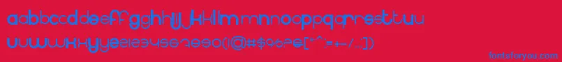 BnInternet Font – Blue Fonts on Red Background